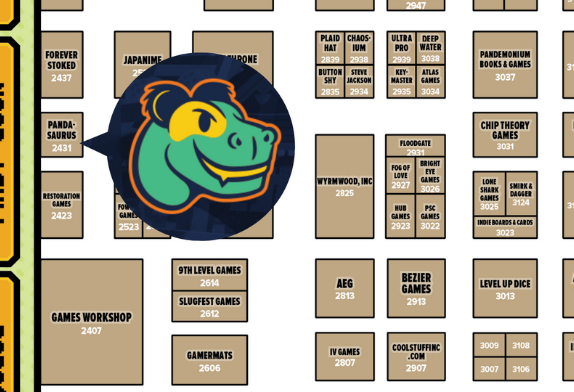 Pandasaurus sighting at PAX Unplugged 2021