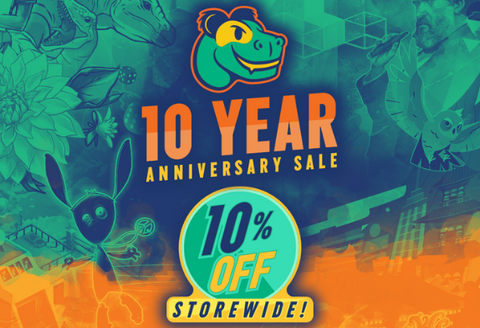 Celebrate 10 years of Pandasaurus with 10% off sitewide!