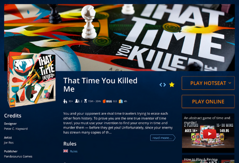 Play That Time You Killed Me on Tabletopia!