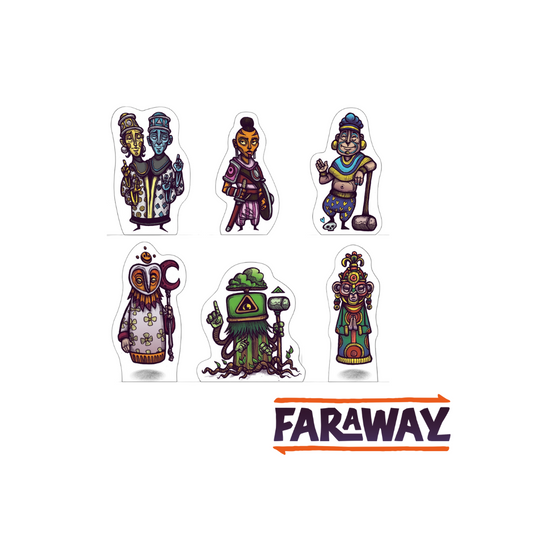 Faraway: Wooden meeples