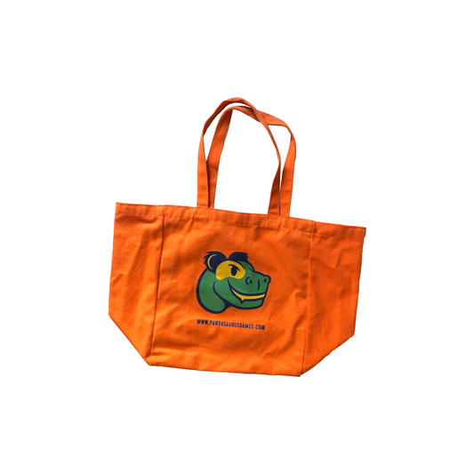 Pandasaurus canvas tote bag